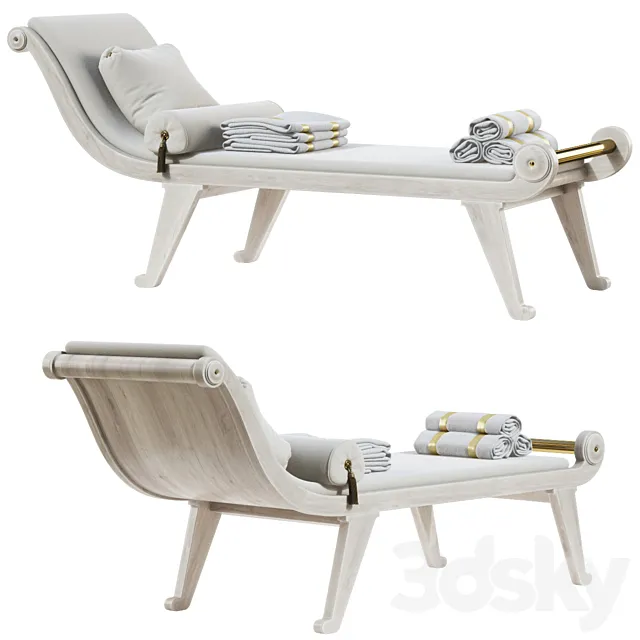 Pool chaise lounge 3D Model