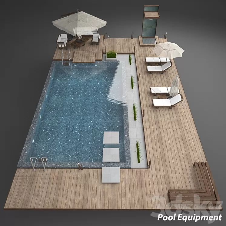 Pool equipment 3D Model
