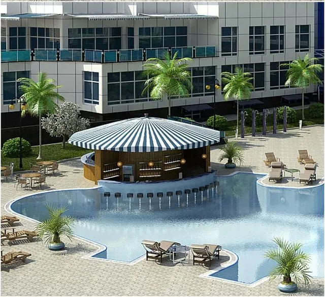 Pool pool stone liquid 3D Model