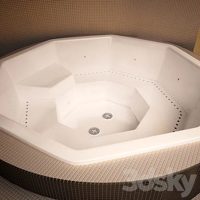 Pool Spa Vesta 3D Model