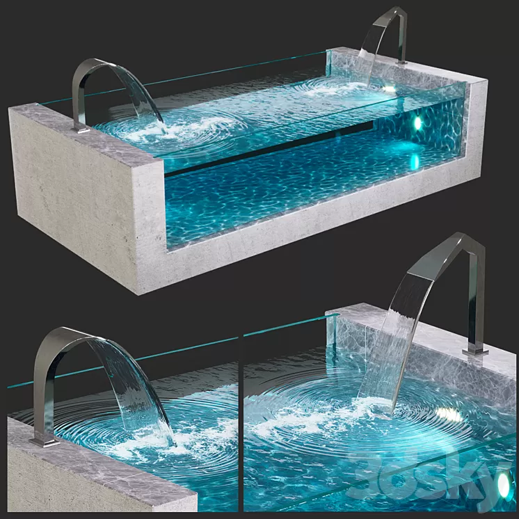 Pool waterfalls: Aquaviva Victoria Aquaviva Gusak 3D Model