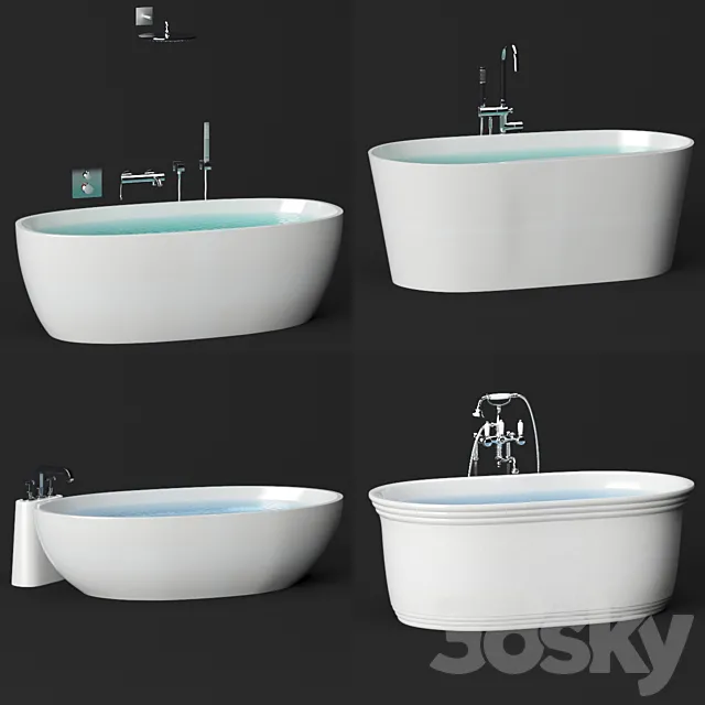 Poolspa Bath Set 3D Model