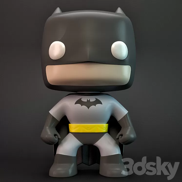 Pop Batman 3D Model