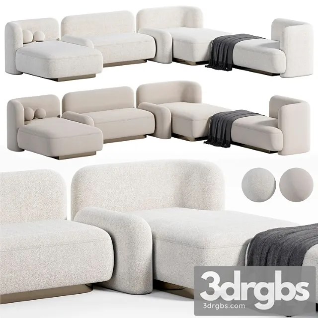 POP Sofa Delcourt Collection 3D Model Free