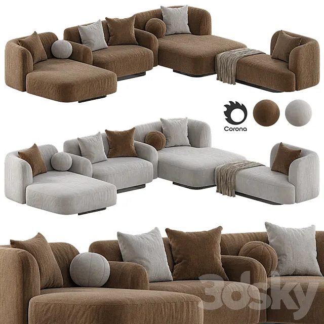 Pop Sofa Meridienne 3D Model