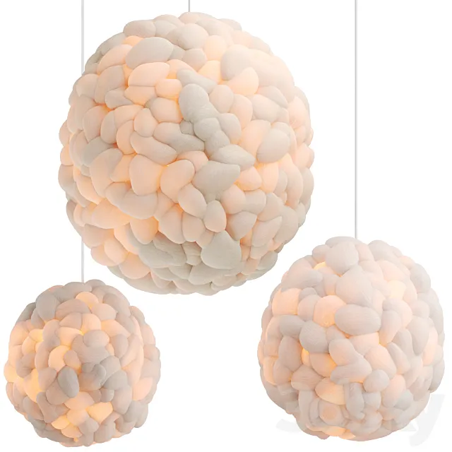Popcorn and Cloud Lamp by Helen Loom Free Download
