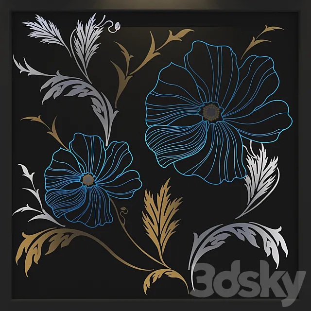 Poppies 3D Model