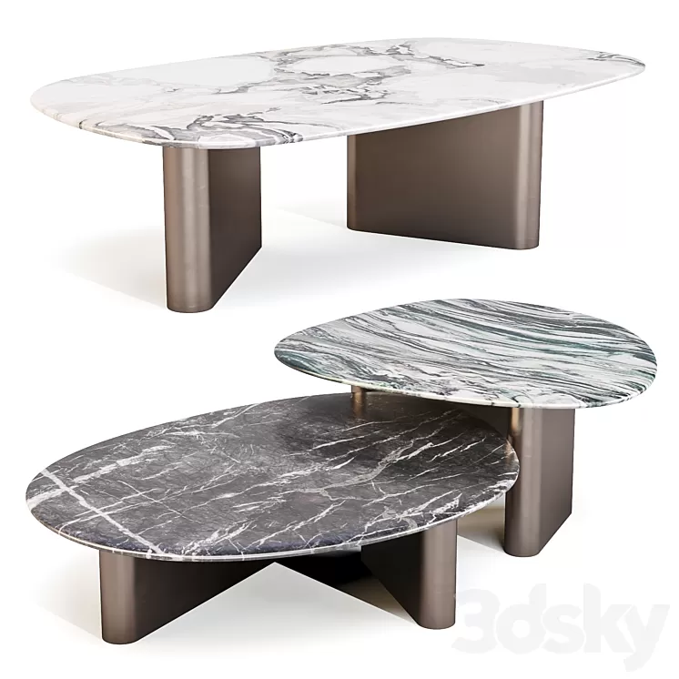 Porada 2022: Callisto – Coffee and Side Table 3D Model
