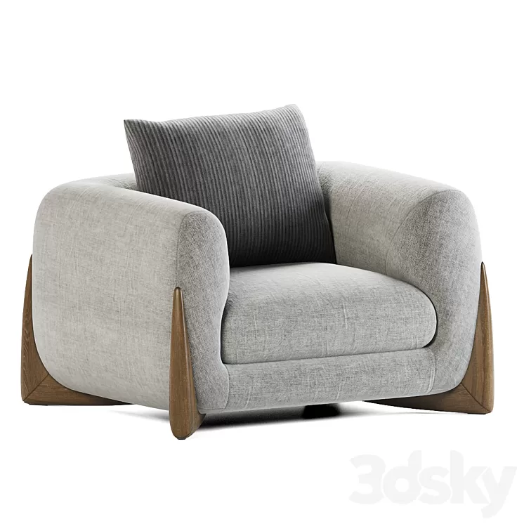 Porada Armchair Softbay 3D Model Free