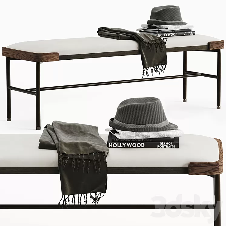 Porada astol bench 3D Model