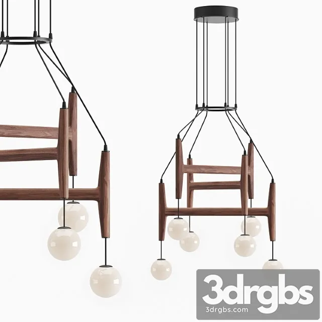 Porada astra chandelier 3D Model Free