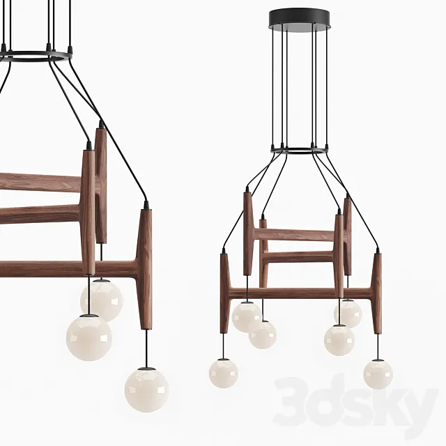 Porada Astra Chandelier 3D Model