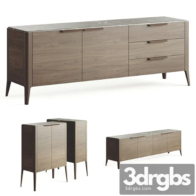Porada Atlante Chest Of Drawers 3D Model Free