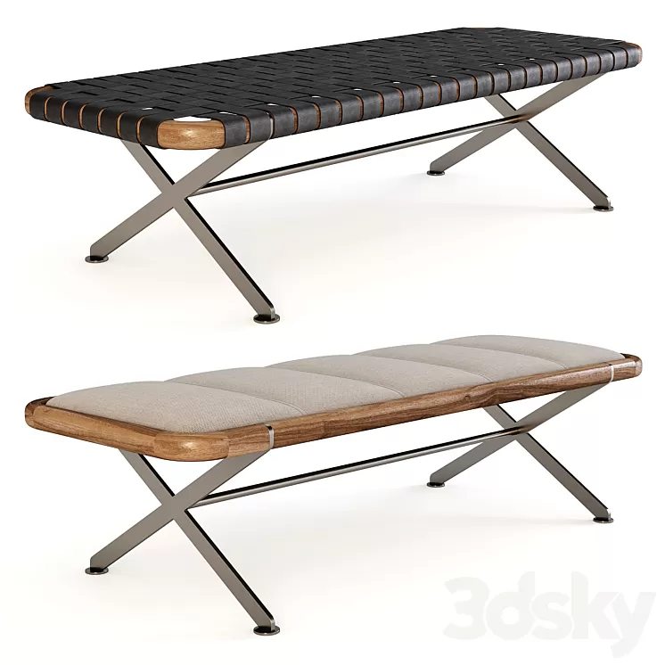 Porada: Bench - Axxia and Axxia Cuoio 3D Model