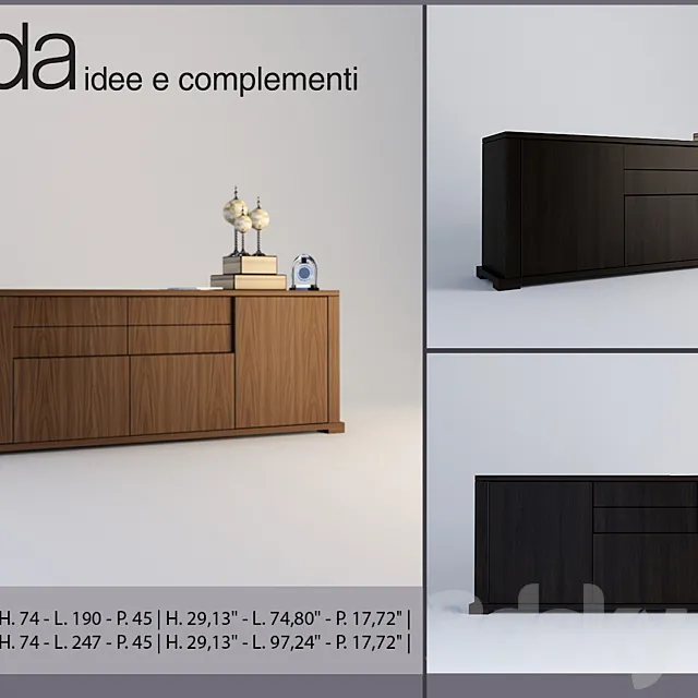 Porada Bryant credenza 3DModel