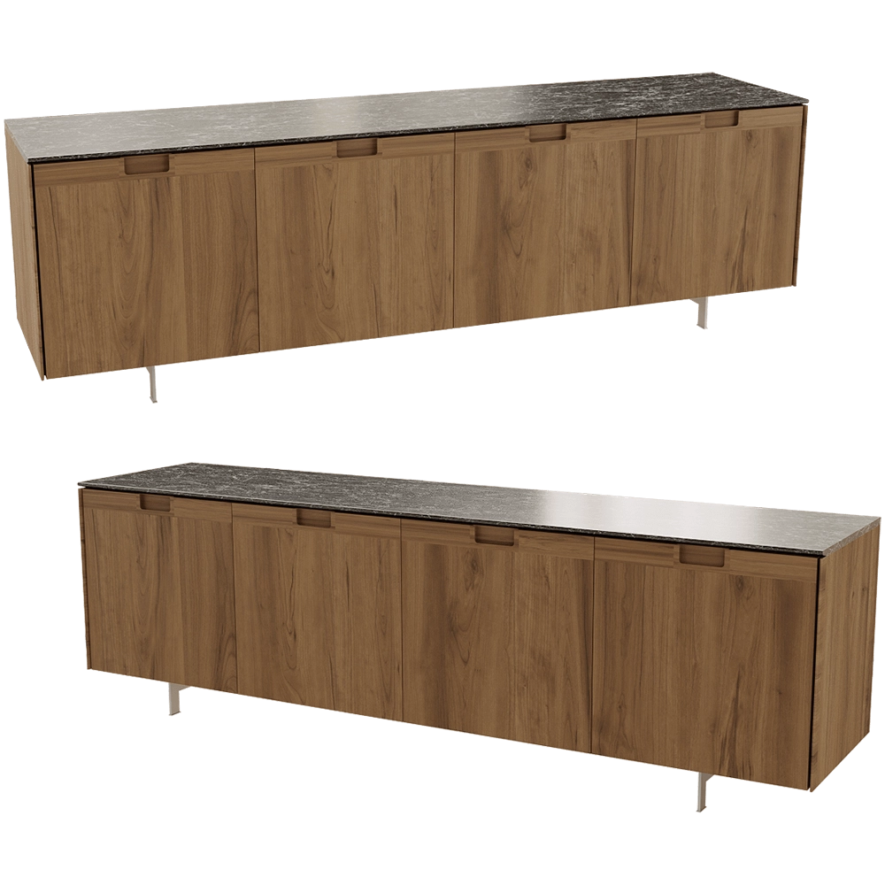 Porada - Chest of drawers Matics 4 legno 3D Model