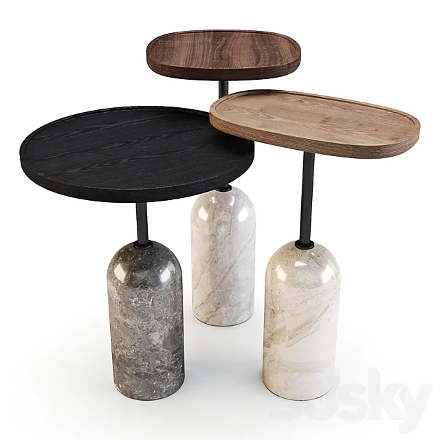 Porada: Ekero - Side Tables 3D Model