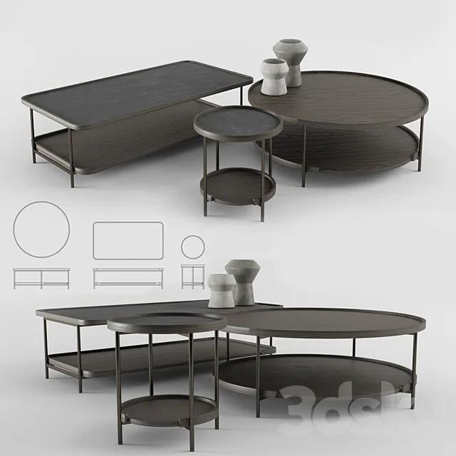 Porada koster coffe table 3D Model