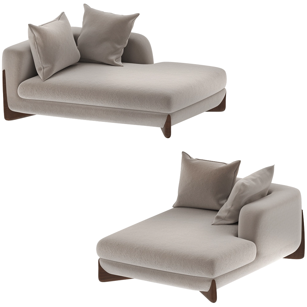 Porada - Modular sofa SOFTBAY CHAISE LONGUE 3D Model