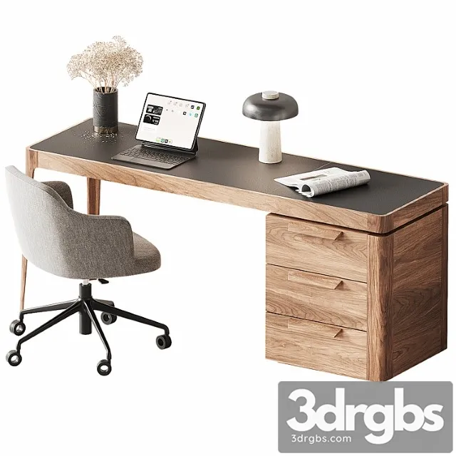 Porada Office Set 3D Model Free