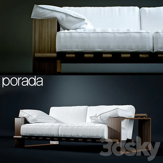 Porada Panama Divano 3D Model