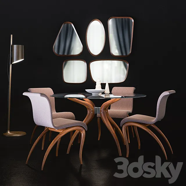 Porada Retro Anxie Stick Mix set 3D Model