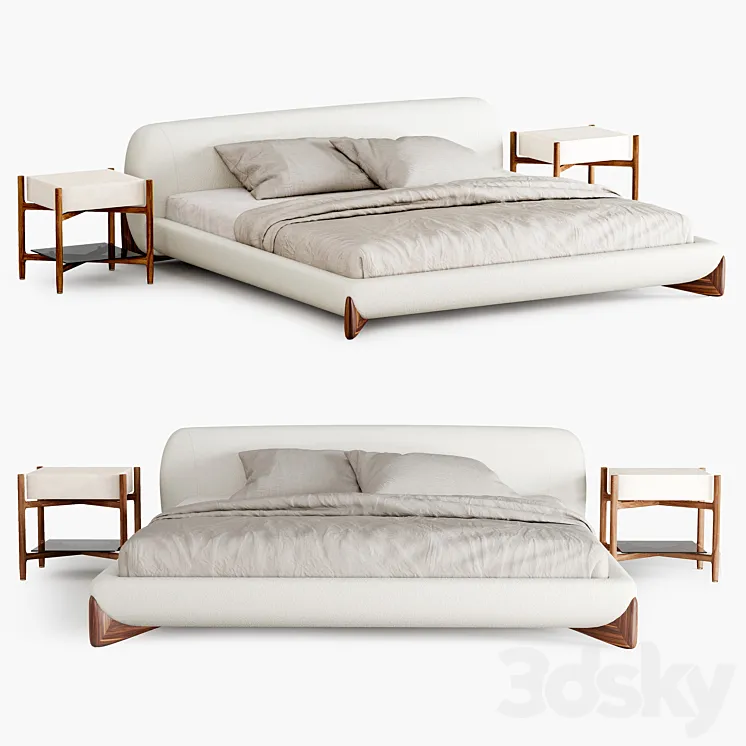 PORADA SOFTBAY BED 3D Model Free