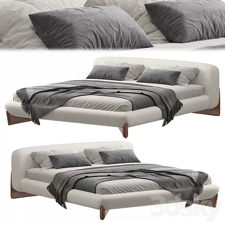 Porada Softbay Bed 3D Model Free