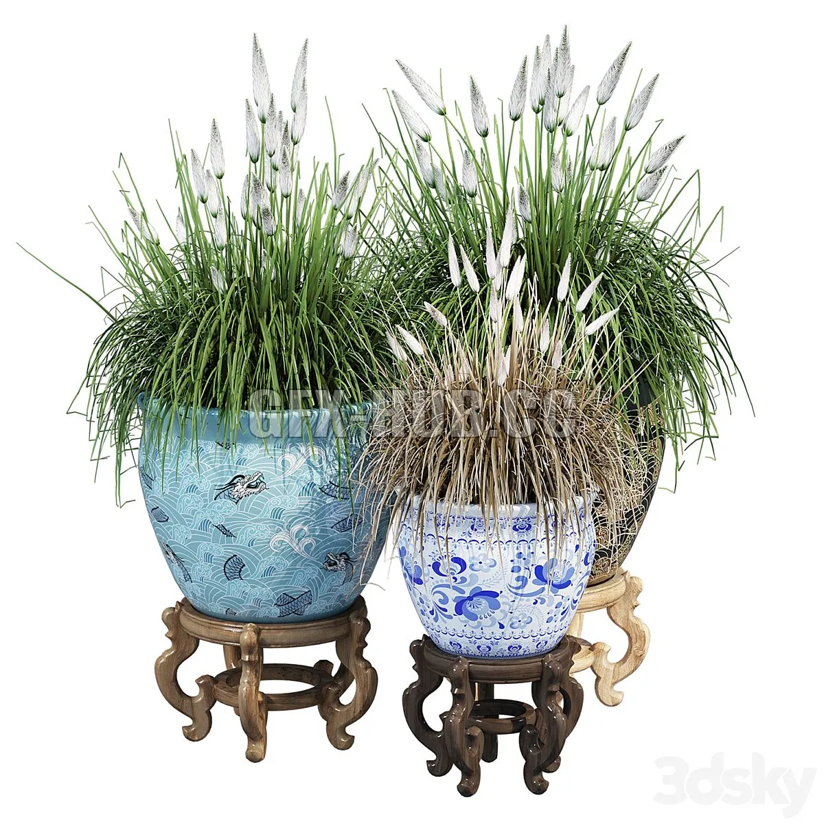 Porcelain grass 3D Model