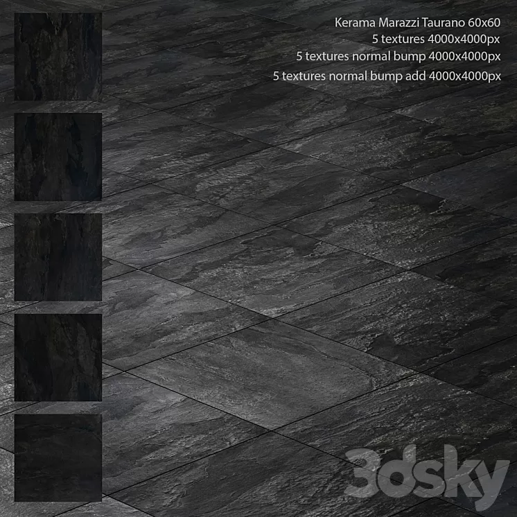 Porcelain stoneware Kerama Marazzi Taurano 3D Model Free