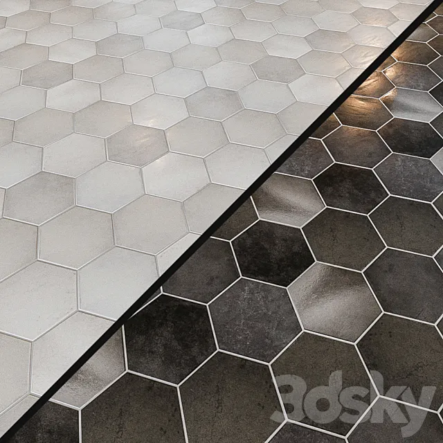 Porcelain tile EQUIPE HERITAGE 8 options 3D Model