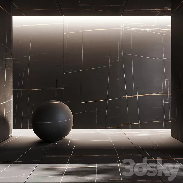 Porcelain tile Sahara noir 3D Model