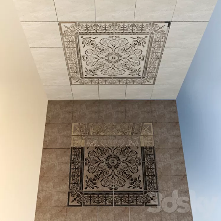 Porcelain tiles Cerdomus - Dynasty Collection 3D Model