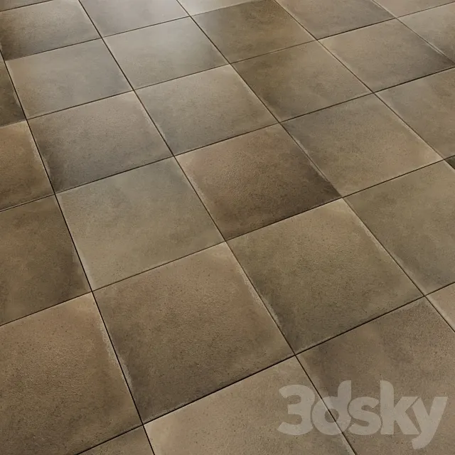 Porcelain tiles EQUIPE TERRA 20×20 3D Model