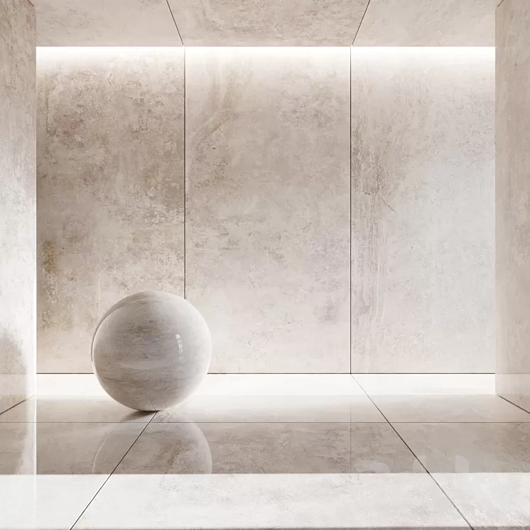 Porcelain tiles La Roche Blanc 3D Model