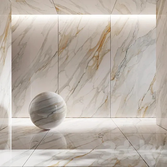 Porcelain tiles Laparet Calacatta Roma 1 3D Model