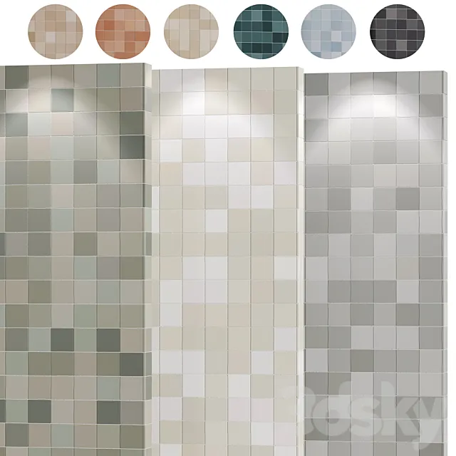 Porcelain tiles Rubik by HARMONY 3D Model
