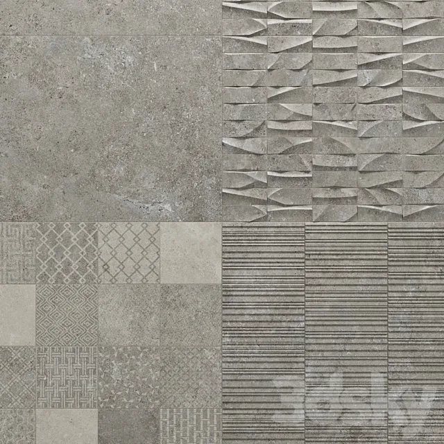 Porcelanosa Berna Deco Mosaico Stripe 3D Model