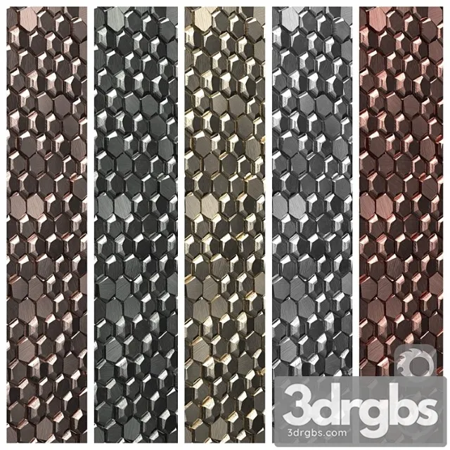 Porcelanosa gravity aluminum 3d hexagon 3D Model Free