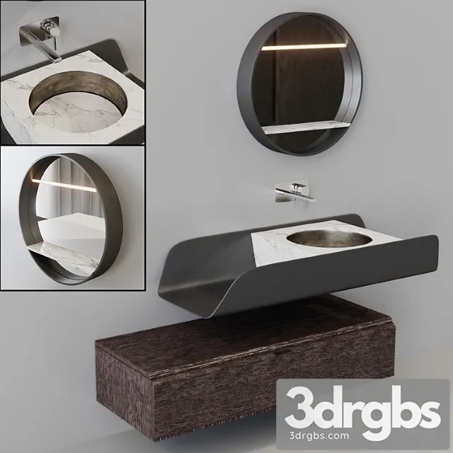 Porcelanosa Grupo Duna Roble Noche 1 3D Model Free