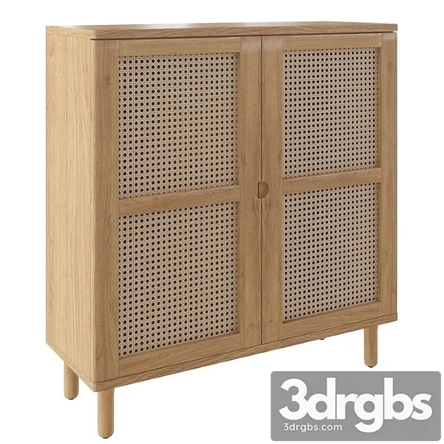 Porous Double Towel Cupboard 3D Model Free