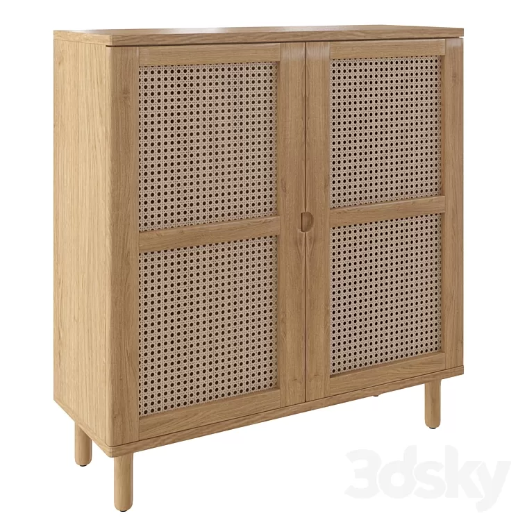 Porous Double Towel Cupboard 3D Model Free