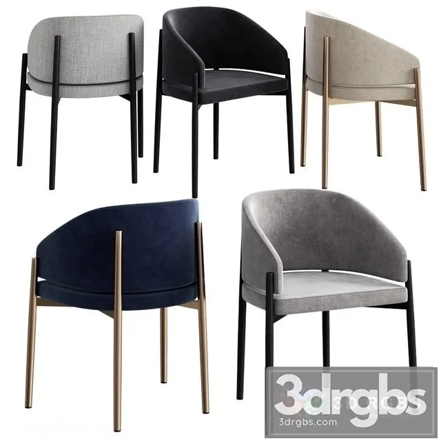 Porro Frank Chair Set 3D Model Free