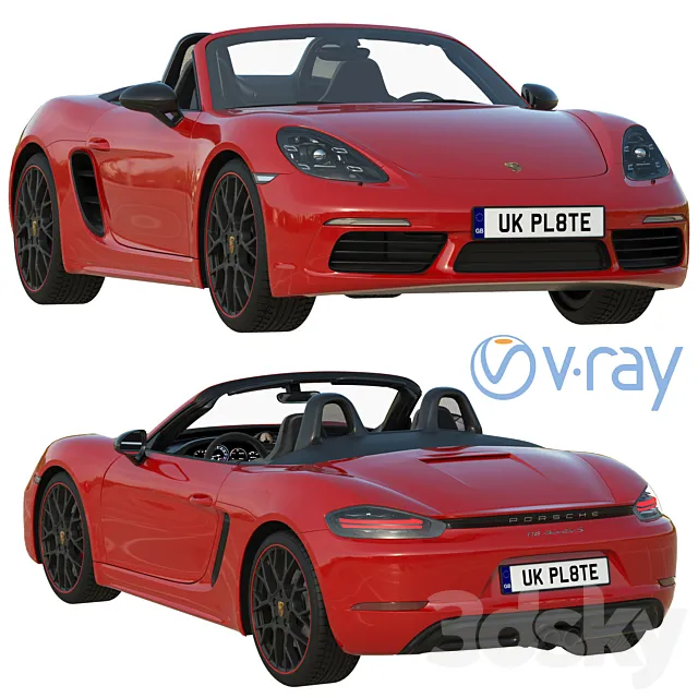 Porsche 718 Boxster S 3DModel