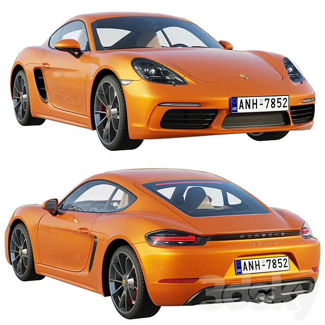 Porsche 718 Cayman S 3DModel