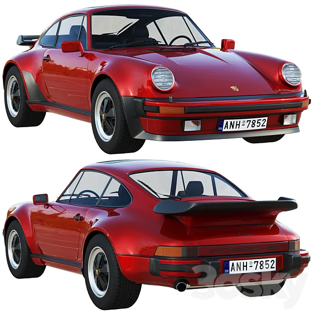 Porsche 911 930 Turbo 1975 - 1989 3D Model