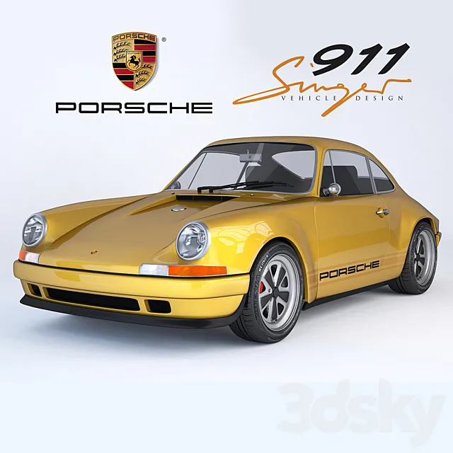 Porsche 911 by Singer 3D Model