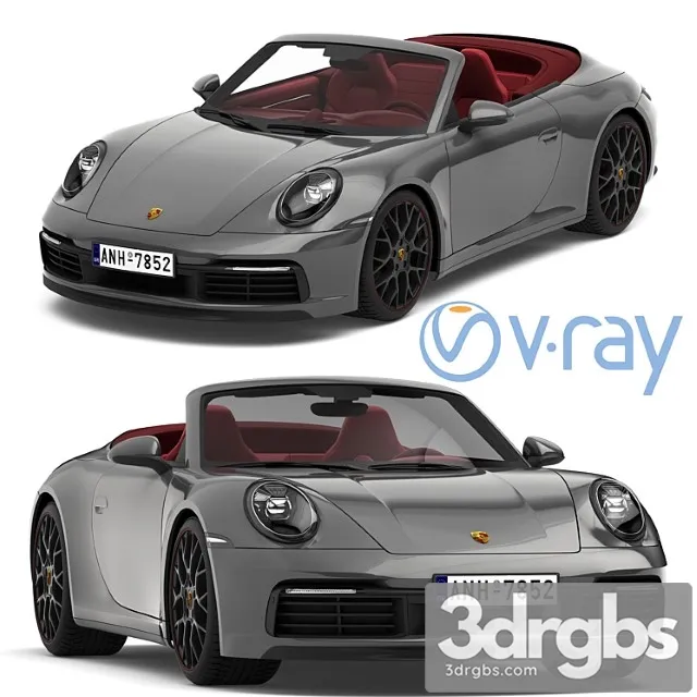 Porsche 911 carrera cabriolet 2019_2 3D Model Free