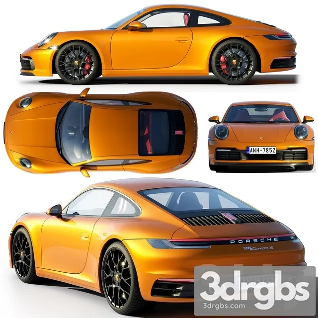 Porsche 911 Carrera S 2019 3D Model Free