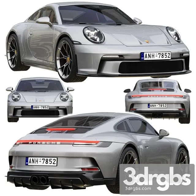 Porsche 911 Gt3 Touring 2022 3D Model Free